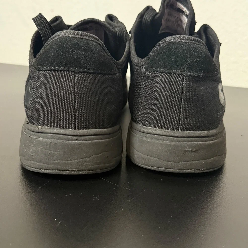 Carhartt Detroit Nano Toe Canvas Mens Work Sneakers Size 7.5 Black Lace Up